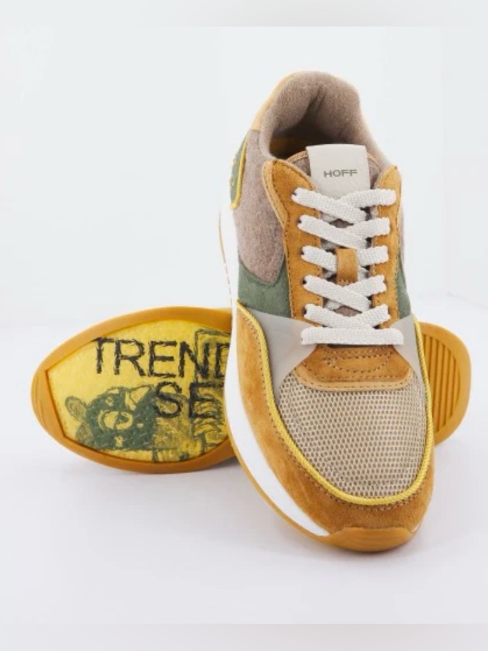 HOFF Fitzroy Women’s Sneakers Sz 10 Colorblock Suede Leather Retro Trainer